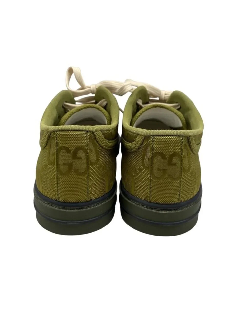 Gucci Sneakers Low Cut GG Canvas Logo Khaki Red Green